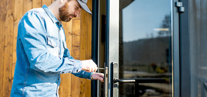 Frameless Glass Storefront Door Locks Replacement in Westminster, CA